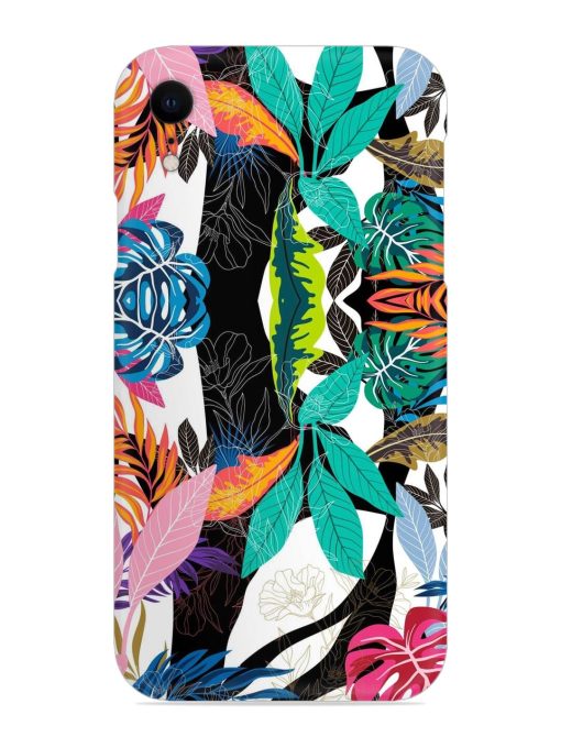 Floral Pattern Bright Snap Case for Apple Iphone Xr