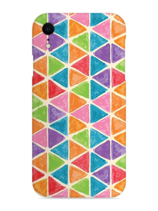 Seamless Colorful Isometric Snap Case for Apple Iphone Xr