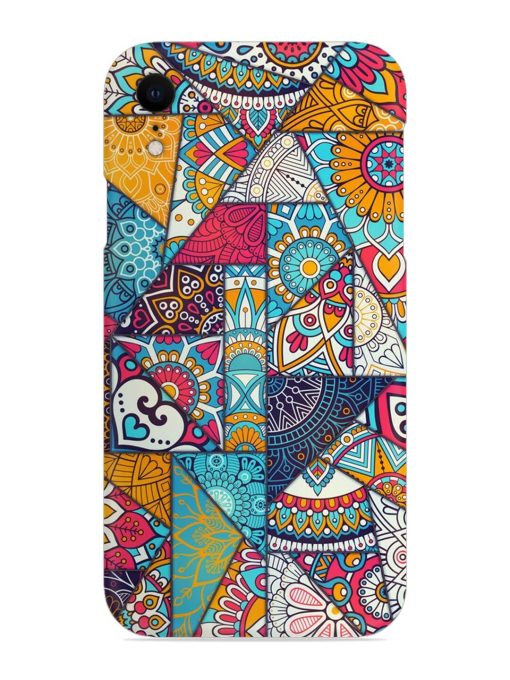 Patchwork Pattern Vintage Snap Case for Apple Iphone Xr