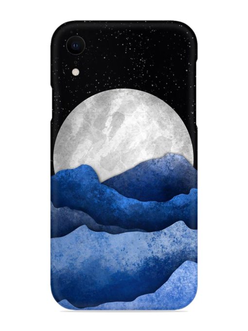 Full Moon Mountain Vector Snap Case for Apple Iphone Xr