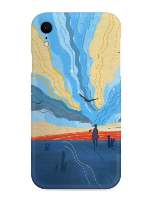 Minimal Abstract Landscape Snap Case for Apple Iphone Xr