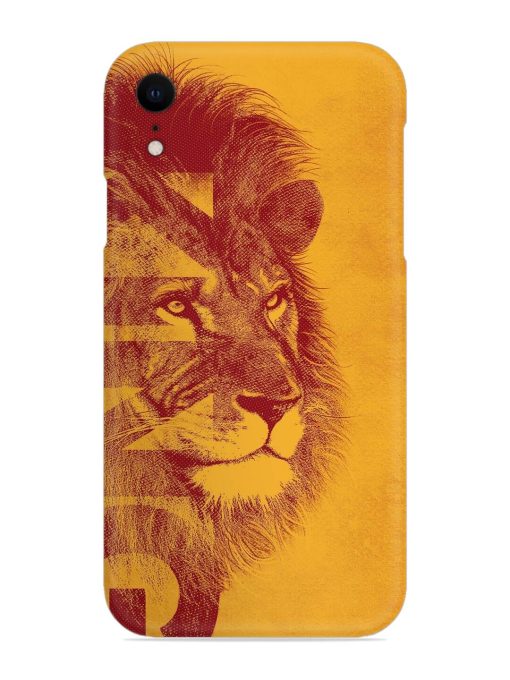 Gold Lion Crown Art Snap Case for Apple Iphone Xr