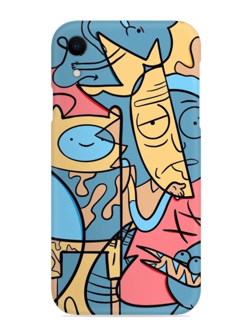 Silly Face Doodle Snap Case for Apple Iphone Xr Zapvi