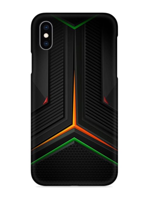 Orange Triangle Light Snap Case for Apple Iphone Xs