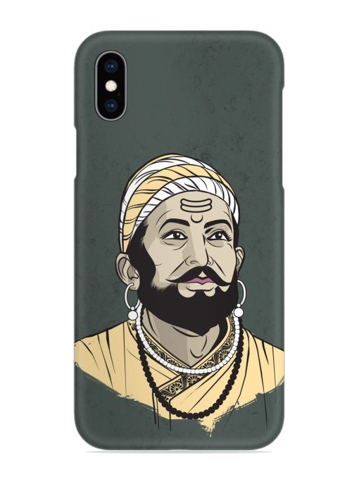 Shivaji Maharaj Vector Art Snap Case for Apple Iphone Xs