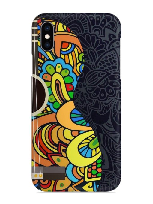 Guitar Vector Art Snap Case for Apple Iphone Xs