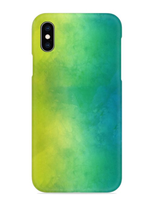 Yellow Green Gradient Snap Case for Apple Iphone Xs Zapvi