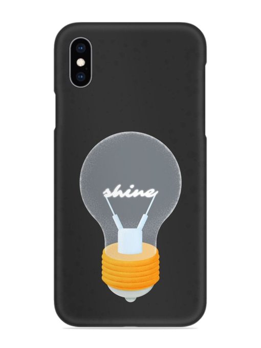 Bulb Background Snap Case for Apple Iphone Xs Zapvi