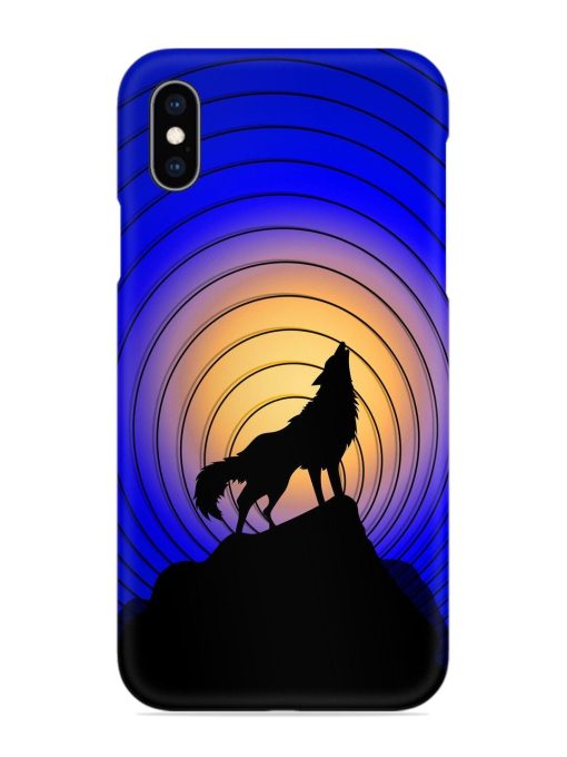 Fox Roaring Design Snap Case for Apple Iphone Xs