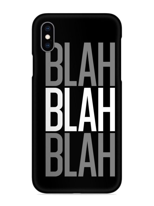 Blah Blah Blah Wallpaper Snap Case for Apple Iphone Xs