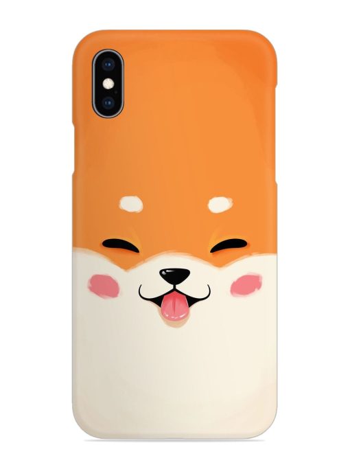 Happy Cat Art Snap Case for Apple Iphone Xs Zapvi