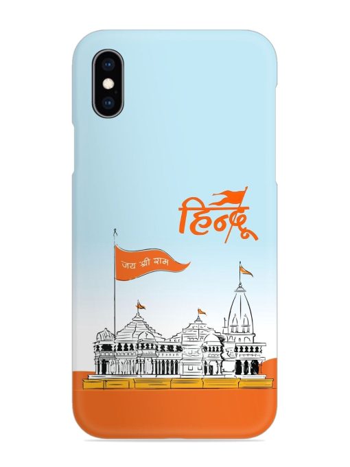 Ram Mandir Hindu Snap Case for Apple Iphone Xs