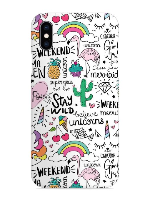 Unicorn Ice Cream Snap Case for Apple Iphone Xs