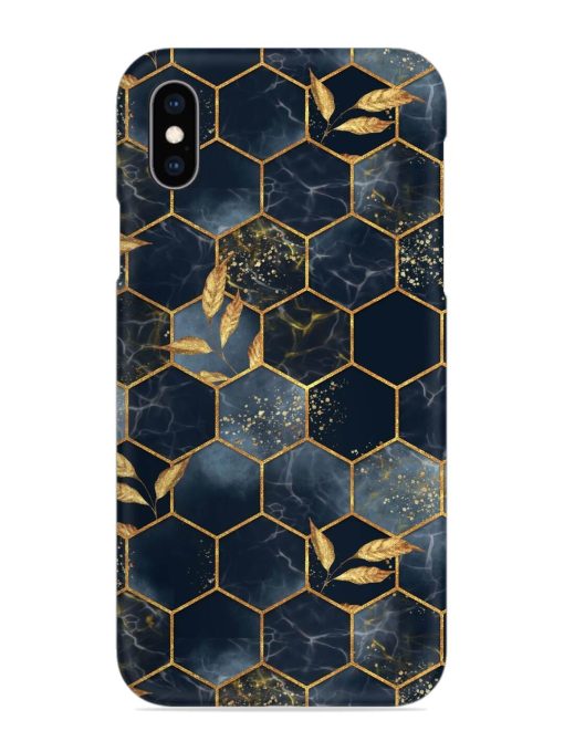 Marble Hexagon Seamless Snap Case for Apple Iphone Xs