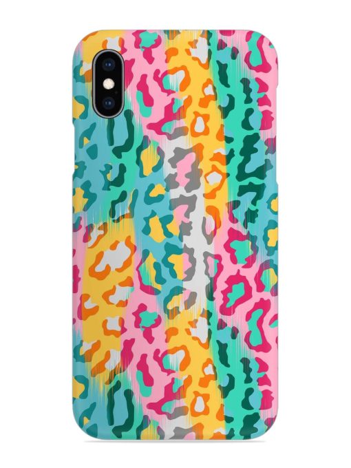 Seamless Vector Colorful Snap Case for Apple Iphone Xs Zapvi