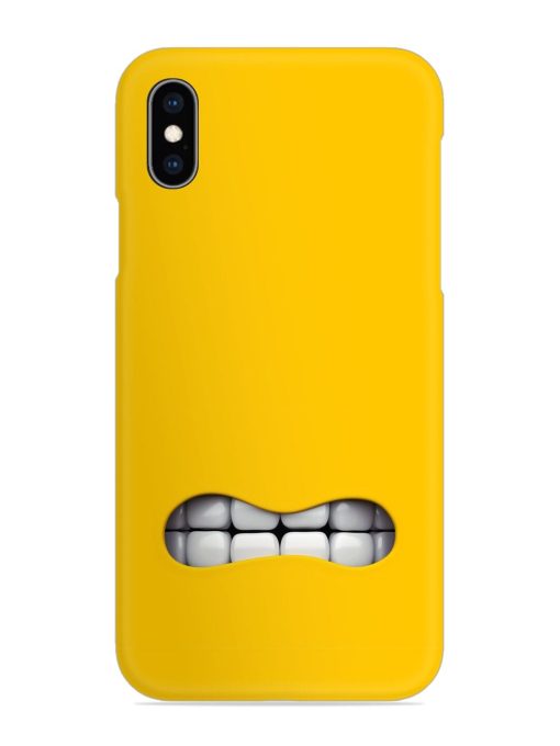 Mouth Character On Snap Case for Apple Iphone Xs Zapvi