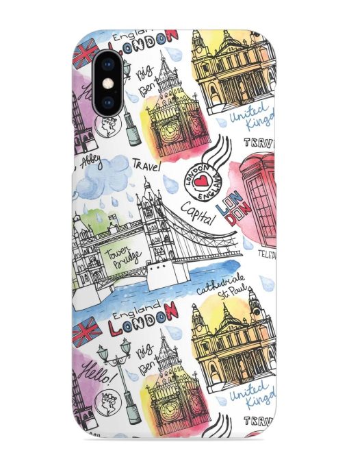 Vector London Landmark Snap Case for Apple Iphone Xs Zapvi