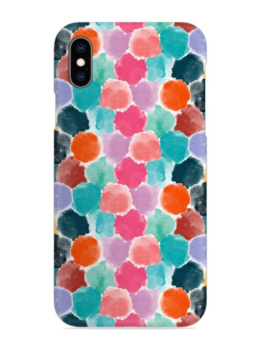 Colorful Seamless Pattern Snap Case for Apple Iphone Xs Zapvi