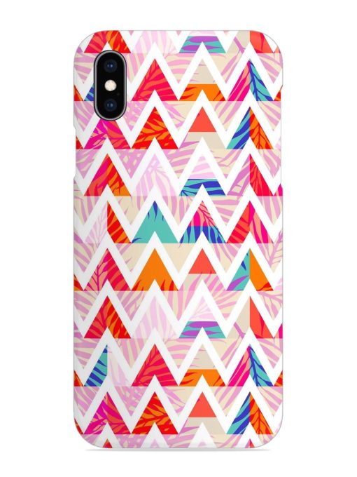 Abstract Triangle Background Snap Case for Apple Iphone Xs Zapvi