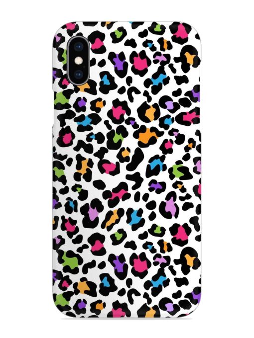 Seamless Leopard Pattern Snap Case for Apple Iphone Xs Zapvi