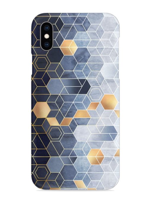 Geometric Abstraction Hexagons Snap Case for Apple Iphone Xs Zapvi