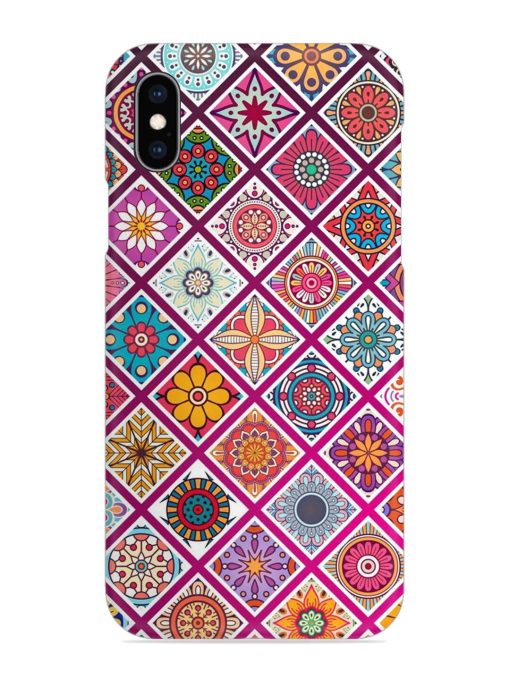 Seamless Tile Pattern Snap Case for Apple Iphone Xs Zapvi