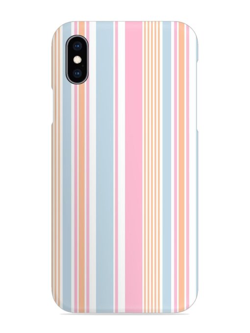 Stripe Seamless Pattern Snap Case for Apple Iphone Xs Zapvi