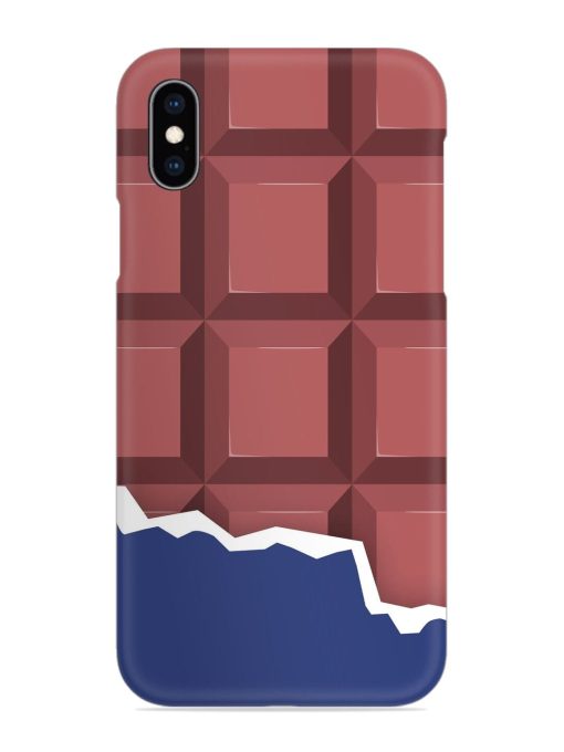 Chocolate Vector Art Snap Case for Apple Iphone Xs Zapvi