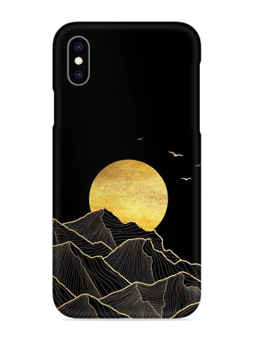 Golden Sunrise Snap Case for Apple Iphone Xs Zapvi