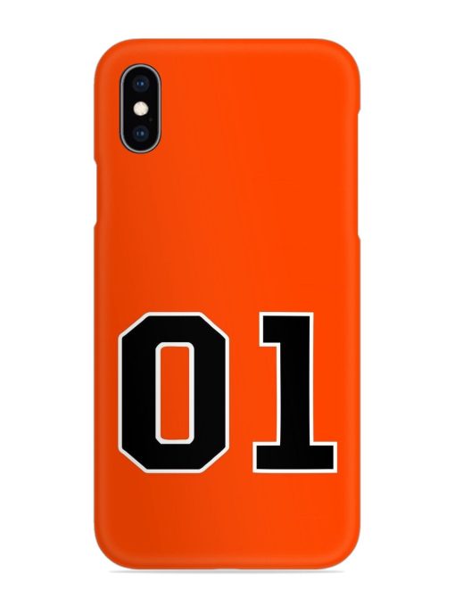 01 Number Snap Case for Apple Iphone Xs Zapvi