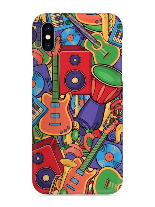 Colorful Music Art Snap Case for Apple Iphone Xs