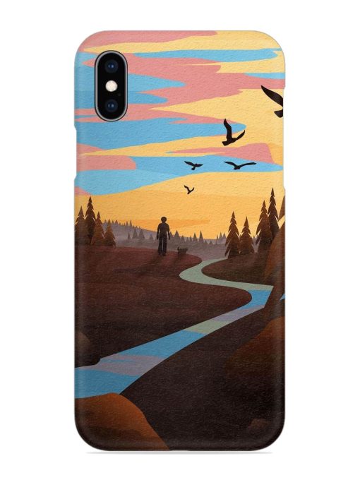 Natural Landscape Art Snap Case for Apple Iphone Xs