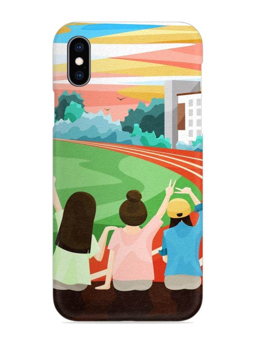 School Playground Snap Case for Apple Iphone Xs Zapvi