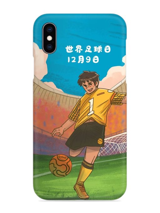 Soccer Kick Snap Case for Apple Iphone Xs Zapvi