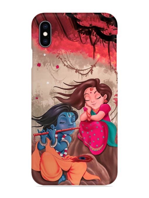 Radhe Krishna Water Art Snap Case for Apple Iphone Xs Max Zapvi