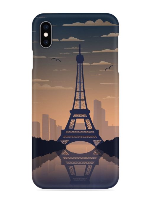 France Paris Eiffel Tower Gradient Snap Case for Apple Iphone Xs Max Zapvi