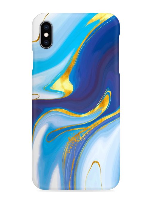 Watercolor Background With Golden Foil Snap Case for Apple Iphone Xs Max