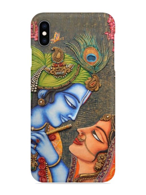 Lord Radha Krishna Flute Art Snap Case for Apple Iphone Xs Max