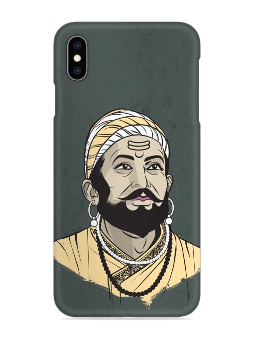 Shivaji Maharaj Vector Art Snap Case for Apple Iphone Xs Max Zapvi