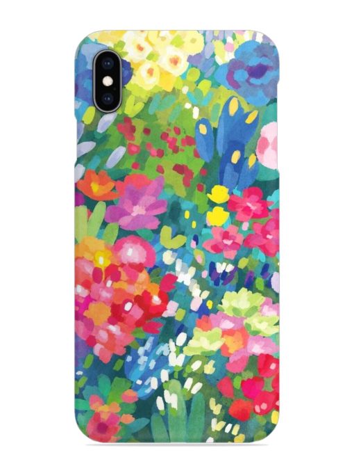 Watercolor Flower Art Snap Case for Apple Iphone Xs Max Zapvi