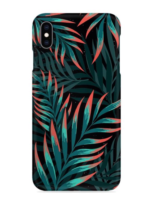 Green Leaf Art Snap Case for Apple Iphone Xs Max Zapvi