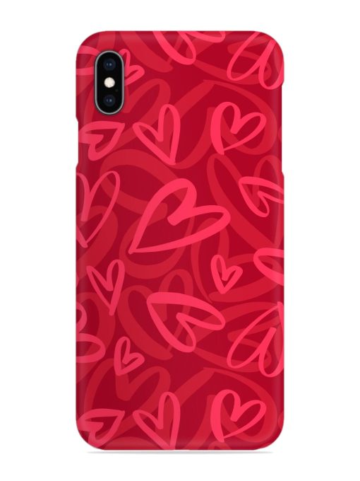 Seamless Romantic Pattern Snap Case for Apple Iphone Xs Max