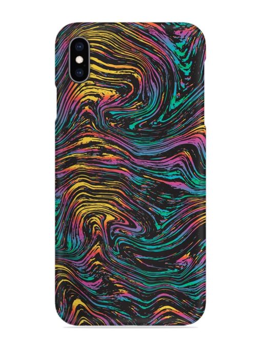 Abstract Liquid Colors Snap Case for Apple Iphone Xs Max