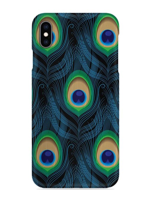 Seamless Pattern Peacock Snap Case for Apple Iphone Xs Max Zapvi