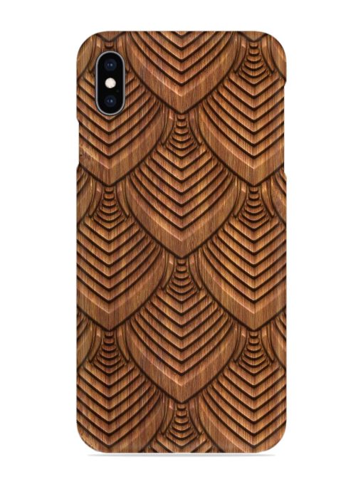 Carved Pattern On Snap Case for Apple Iphone Xs Max Zapvi