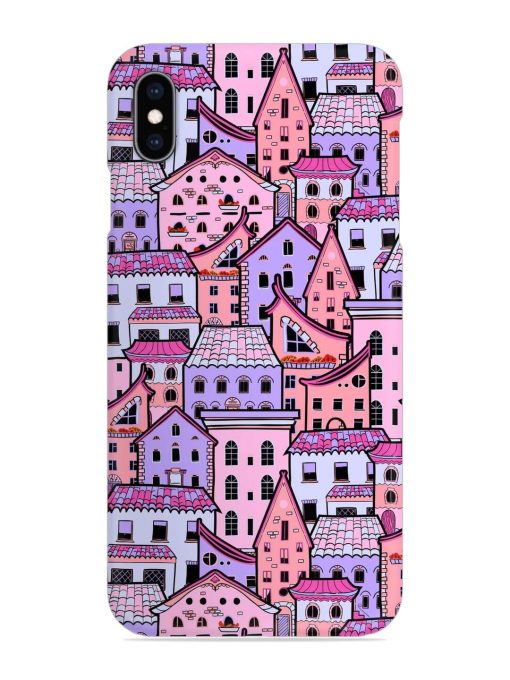 Seamless Pattern Houses Snap Case for Apple Iphone Xs Max Zapvi