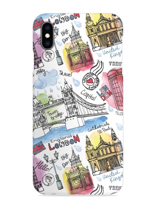 Vector London Landmark Snap Case for Apple Iphone Xs Max Zapvi