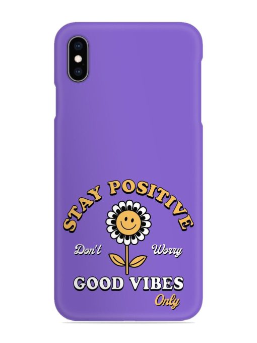 Retro Positive Flower Snap Case for Apple Iphone Xs Max