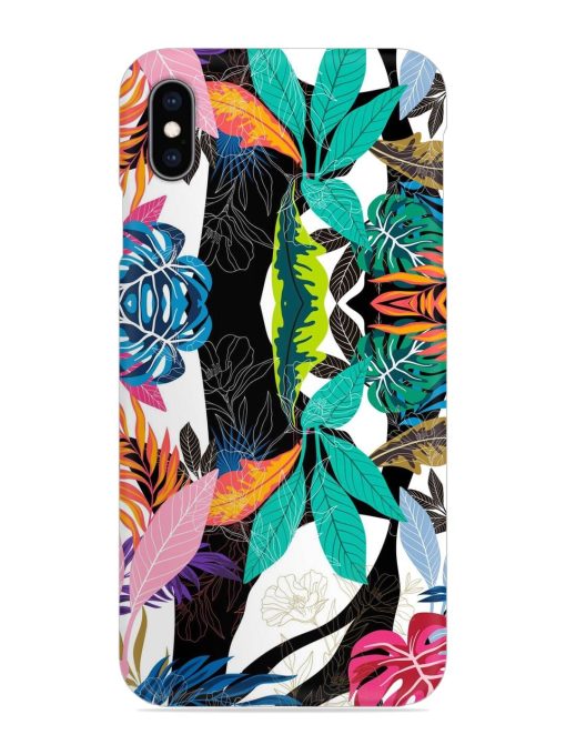 Floral Pattern Bright Snap Case for Apple Iphone Xs Max Zapvi