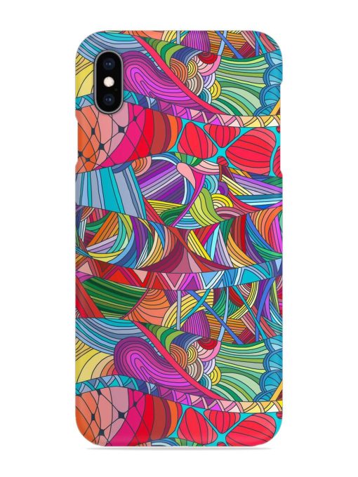 Seamless Patterns Hand Drawn Snap Case for Apple Iphone Xs Max Zapvi